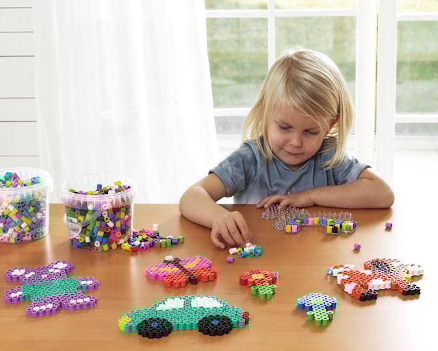 Produktbilde 3 for XL-rørperler I´m green Fargemiks 900 perler Playbox