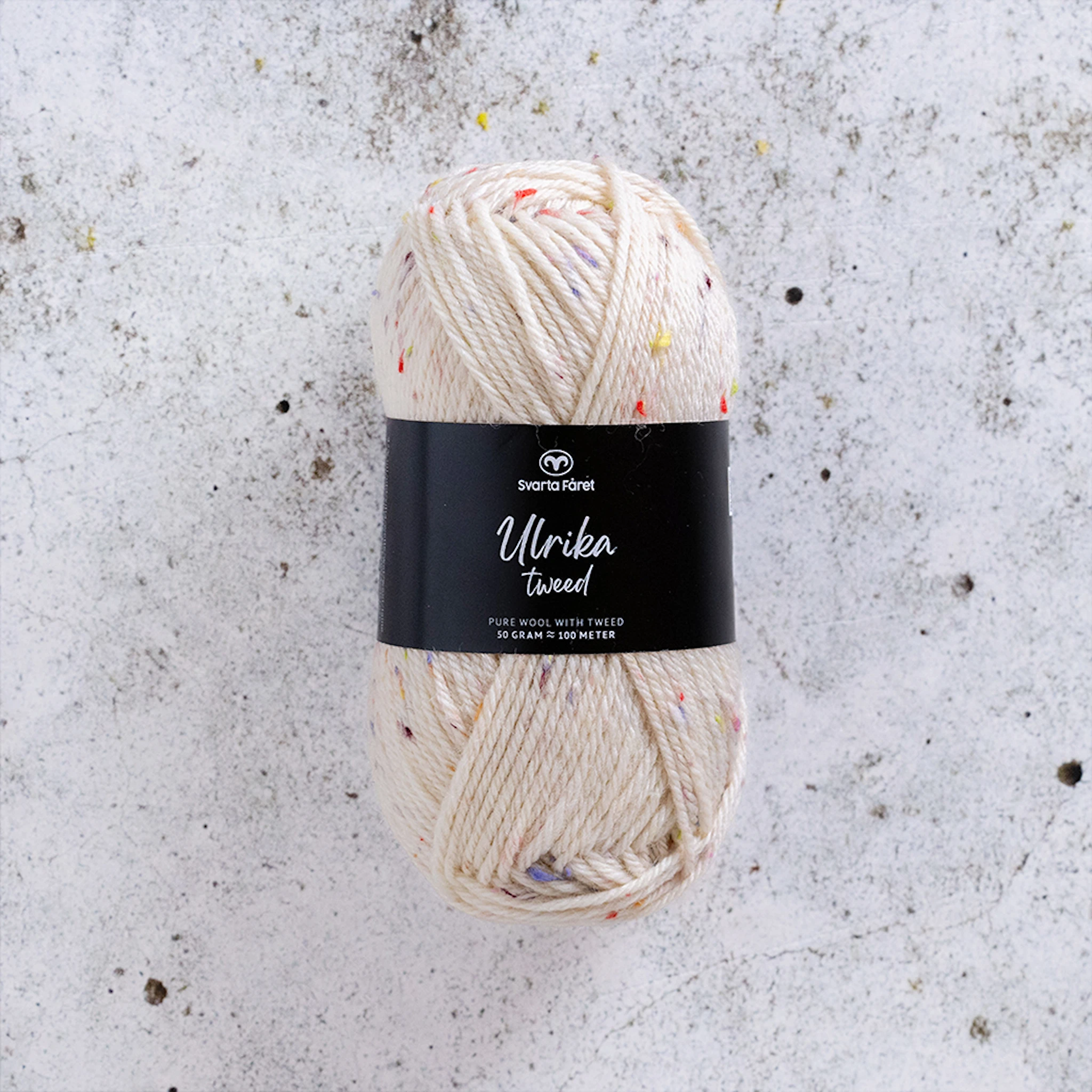 Produktbild för Ulrika Tweed Ullmix 50 g Svarta Fåret