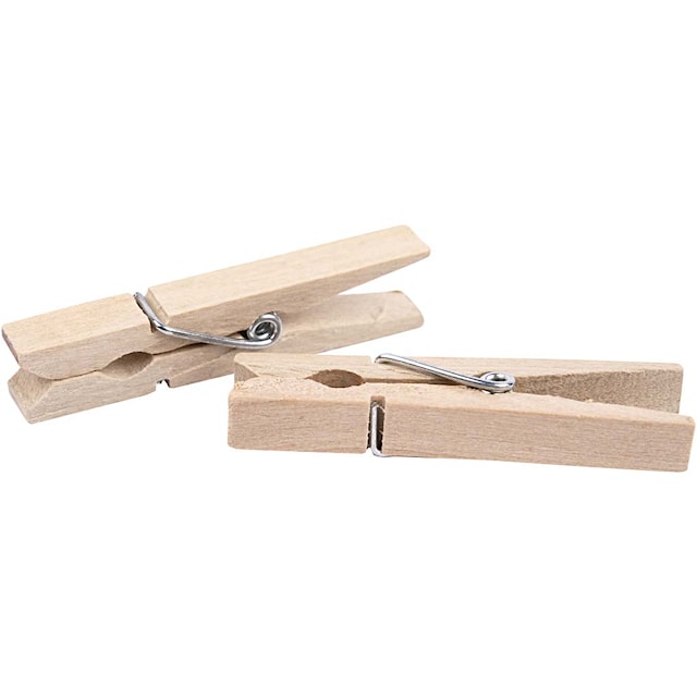 Produktbilde 2 for Klesklyper, L: 48 mm, B: 6 mm, 50 stk./ 1 pk.