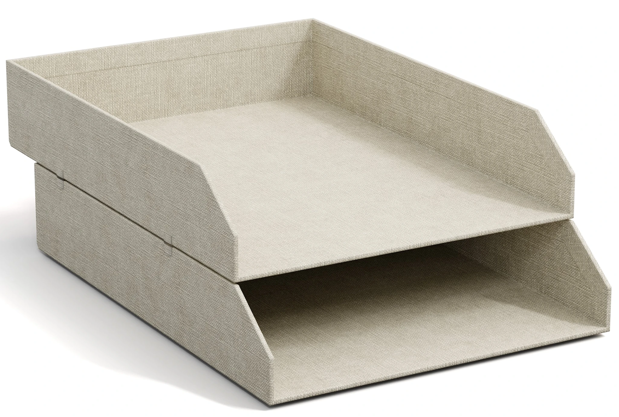 Tuotekuva ille Kirjakori Pinottava Linen 2-pakkaus Bigso Box of Sweden