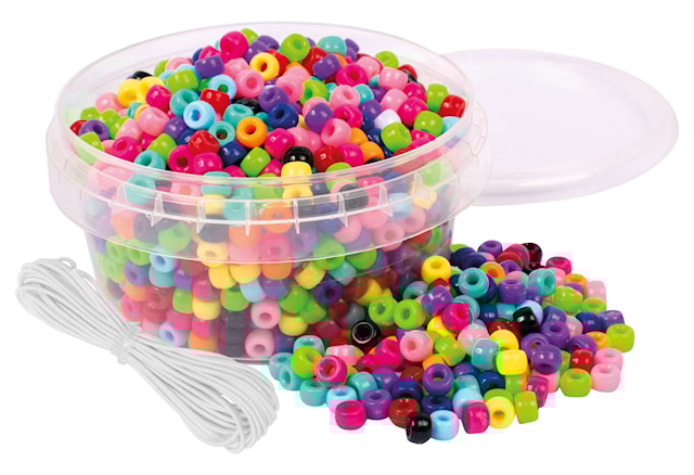 Perler I Boks, Små Ponyperler Ø 6 mm,  850 stk Playbox