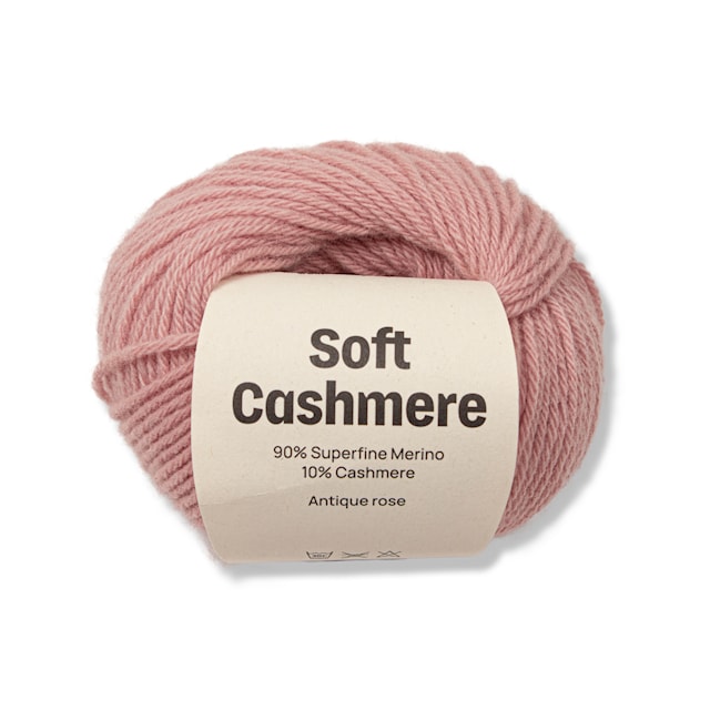Soft Cashmere Kashmir/merinovilla 25 gr Antique rose A739 Adlibris