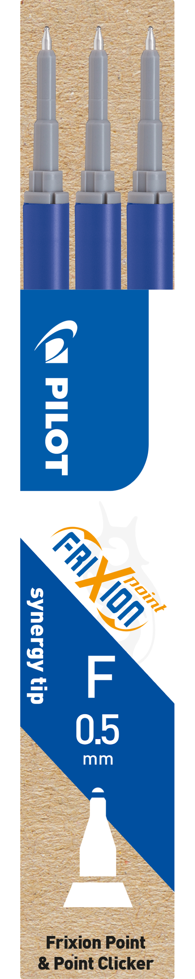 Tuotekuva 1 - Vaihtosäiliö Frixion Point (3 kpl) sininen Pilot