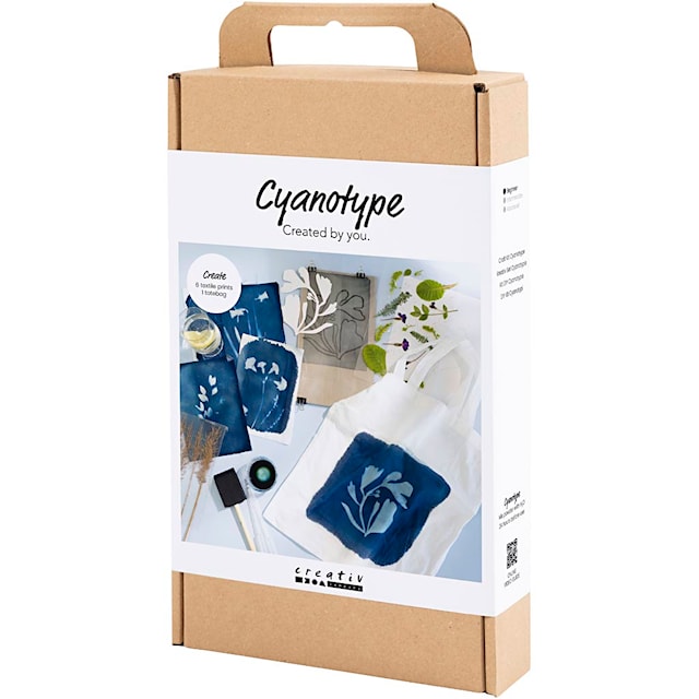 Produktbilde 3 for DIY Kit Cyanotrykk, Tekstil, blå, 1 pk.