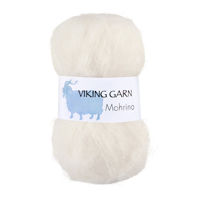 Mohrino 50 g Natural White 502 Viking Garn