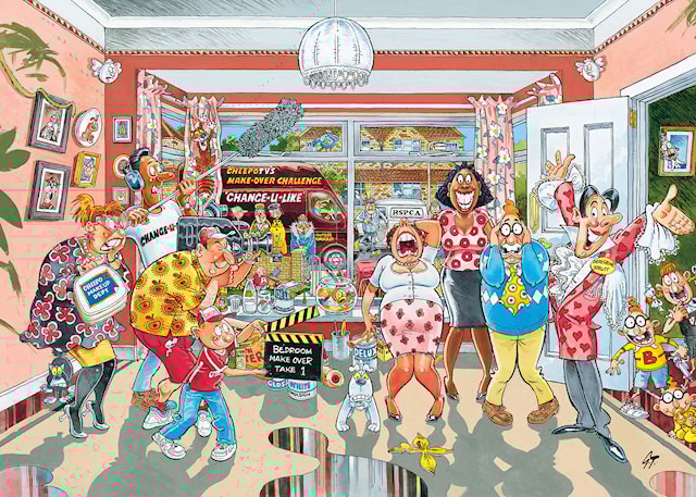 Produktbilde 2 for Wasgij Retro 9 Hjemmeforbedringer Puslespill 1000 brikker