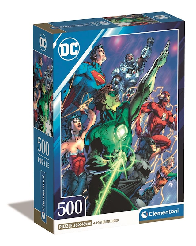 Produktbild 1 för Pussel 500 bitar High Quality Collection DC Comics 2, Clementoni