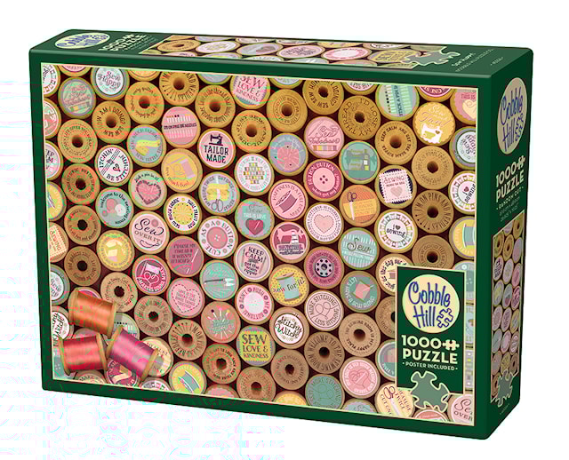 Produktbild 2 för Pussel Sew Happy! 1000 bitar, Cobble Hill