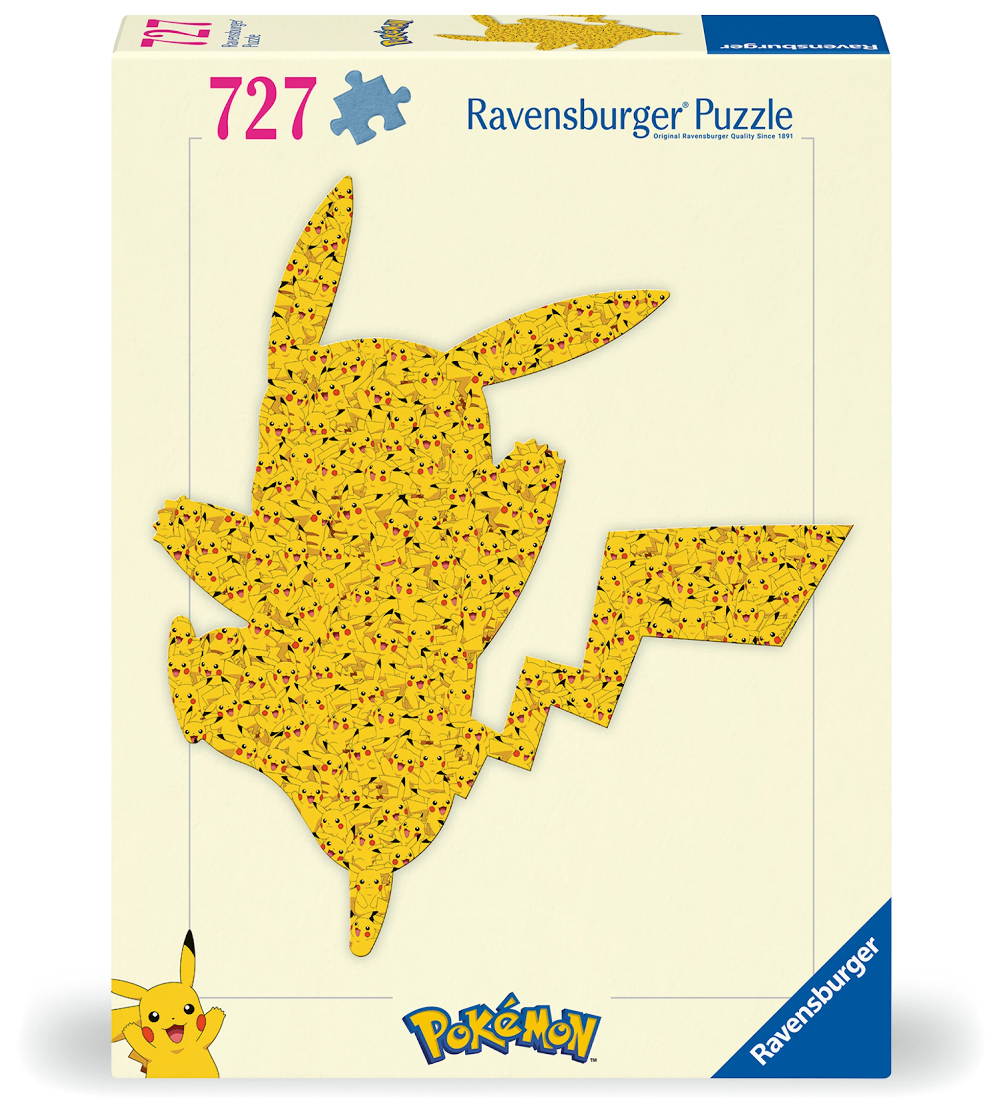 Produktbilde for Pokémon Shaped Pikachu Puslespill 727 brikker, Ravensburger
