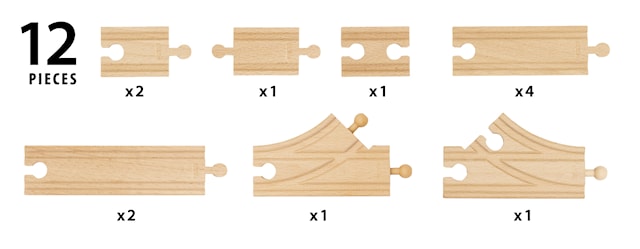 Produktbild 2 för Tågskenor Startset Tågbana Brio (36099)