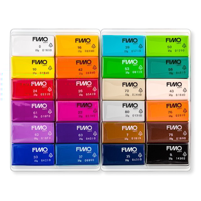 Produktbilde 2 for Soft Colour 24 stk. Basisfarger FIMO
