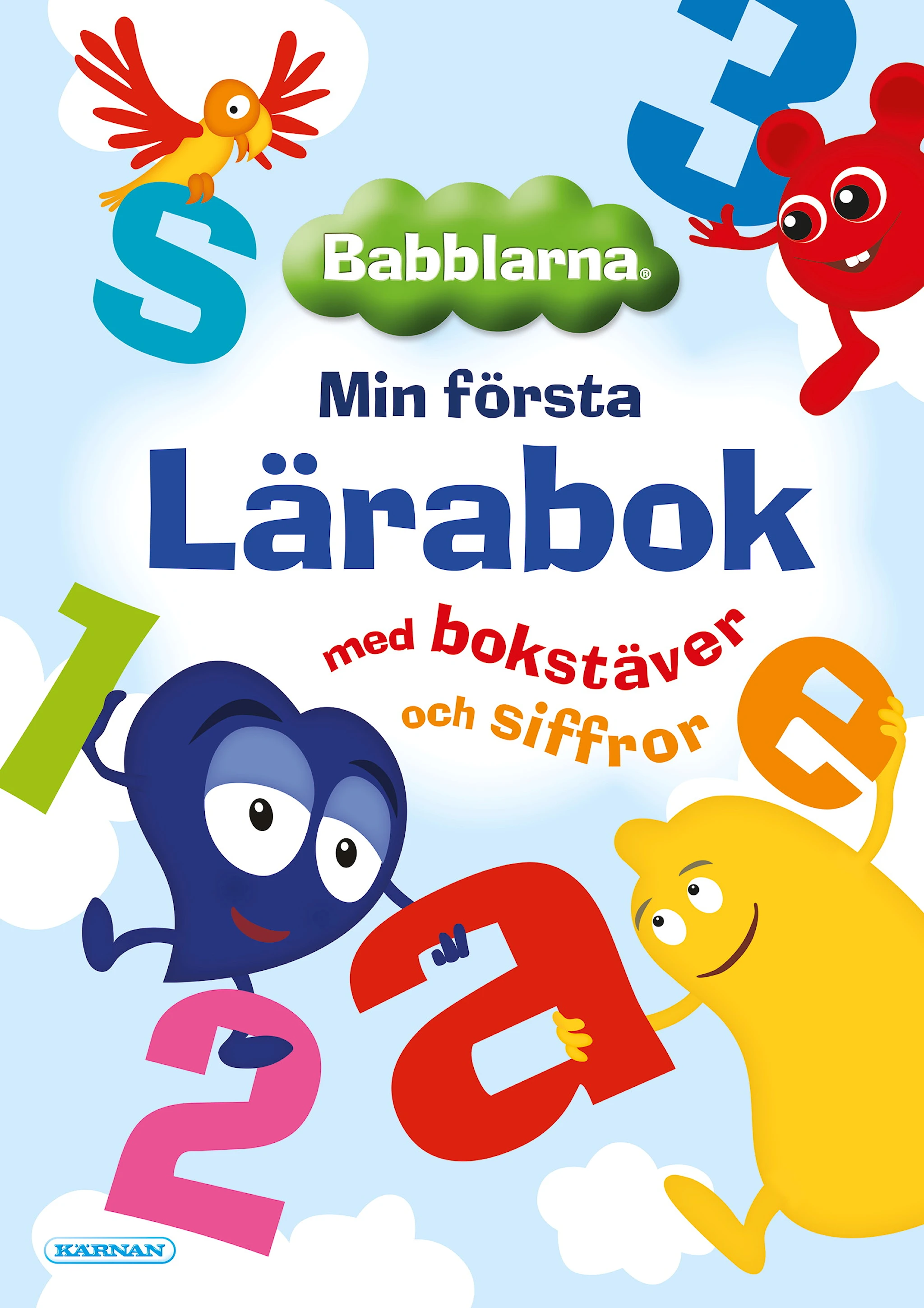 Produktbild för Babblarna - min första lärabok med bokstäver och siffror Kärnan