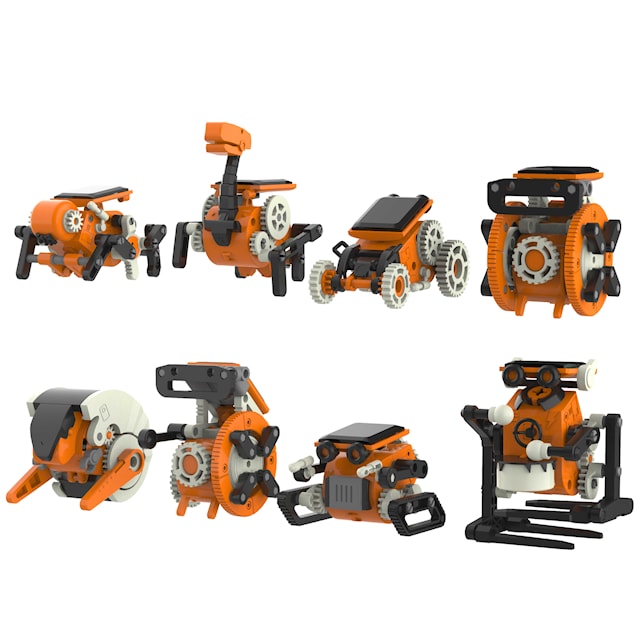 Produktbild 2 för Solcellsdriven Robotsats 8-i-1 194 Delar Robetoy