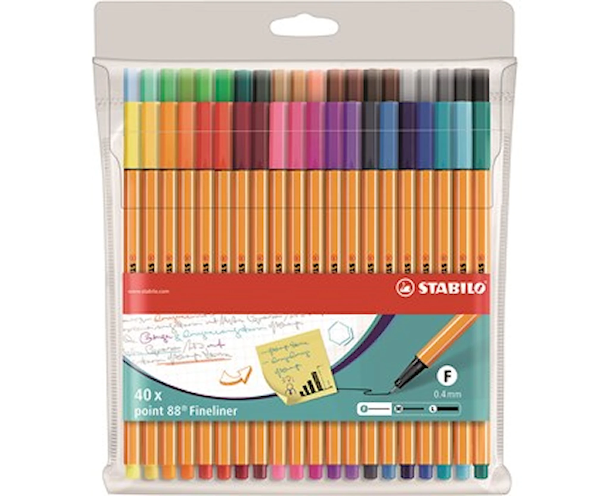 Produktbilde for Fineliner point 88 40-pak Stabilo