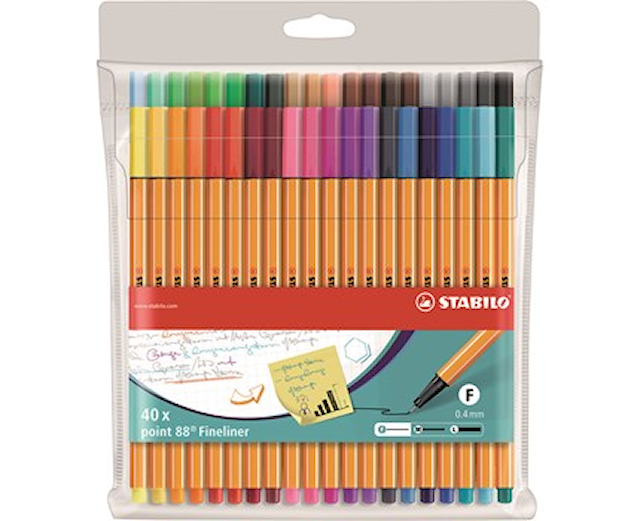 Produktbilde 1 for Fineliner point 88 40-pak Stabilo