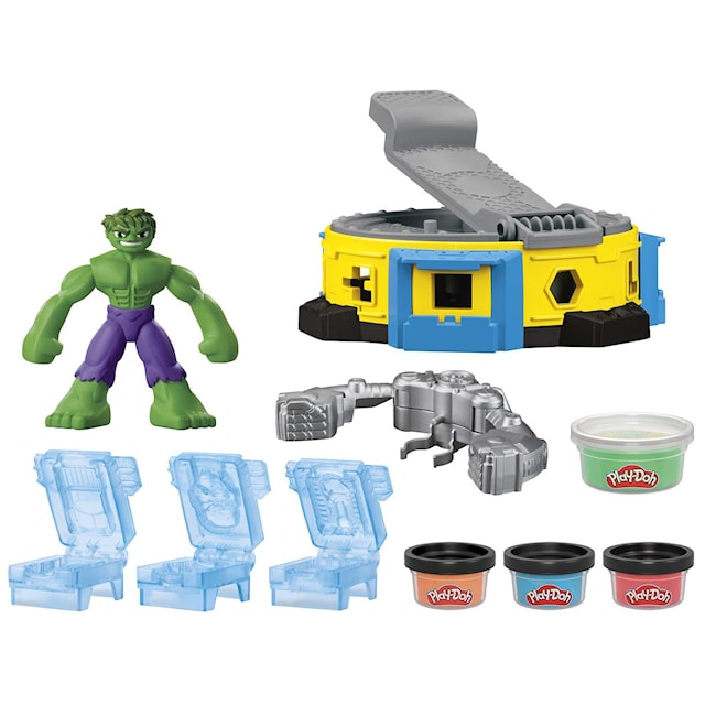 Produktbild 4 för Play-Doh Marvel Hulk & Squish Playset