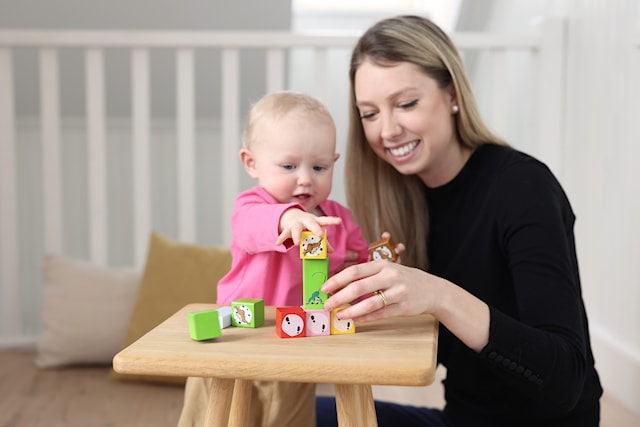 Produktbild 2 för Pippi Byggklossar Trä Micki