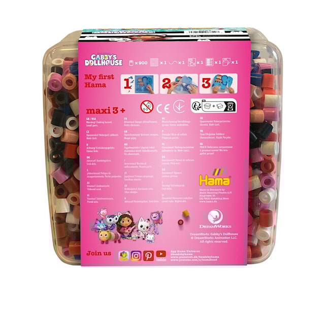 Produktbilde 3 for Hama Maxi Box Gabbys Dollhouse 900 pcs