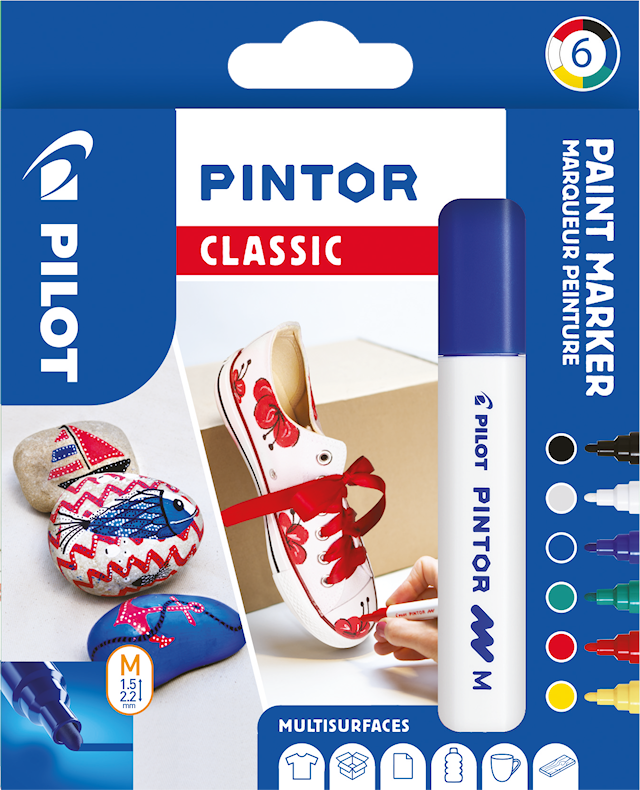 Produktbilde 5 for Pintor DIY-tusjer 6 stk. Ass Regular Mix - Medium