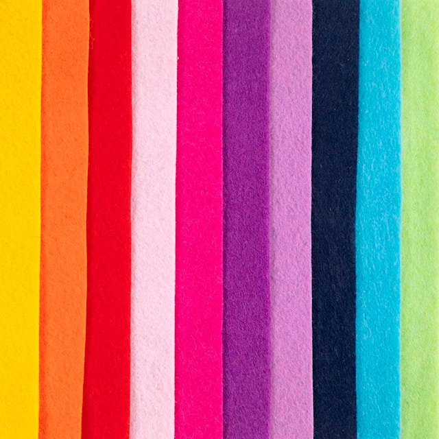 Produktbild 5 för Hobbyfilt A4 Colorful tjocklek 2mm 10 ark