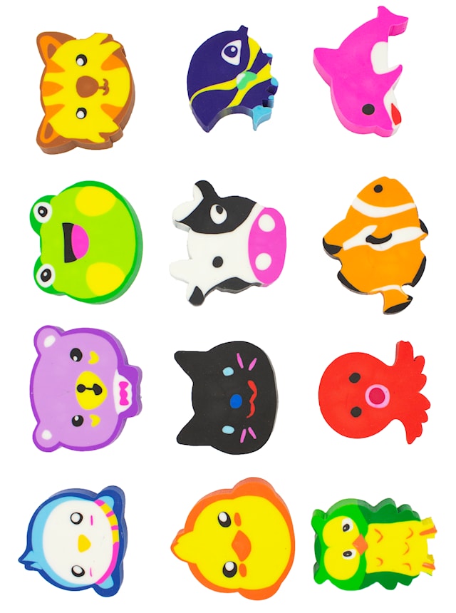 Produktbild 2 för Sudd Djur 12-p, Sense