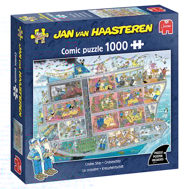 Produktbilde 1 for Jan van Haasteren Cruise Ship Puslespill 1000 brikker