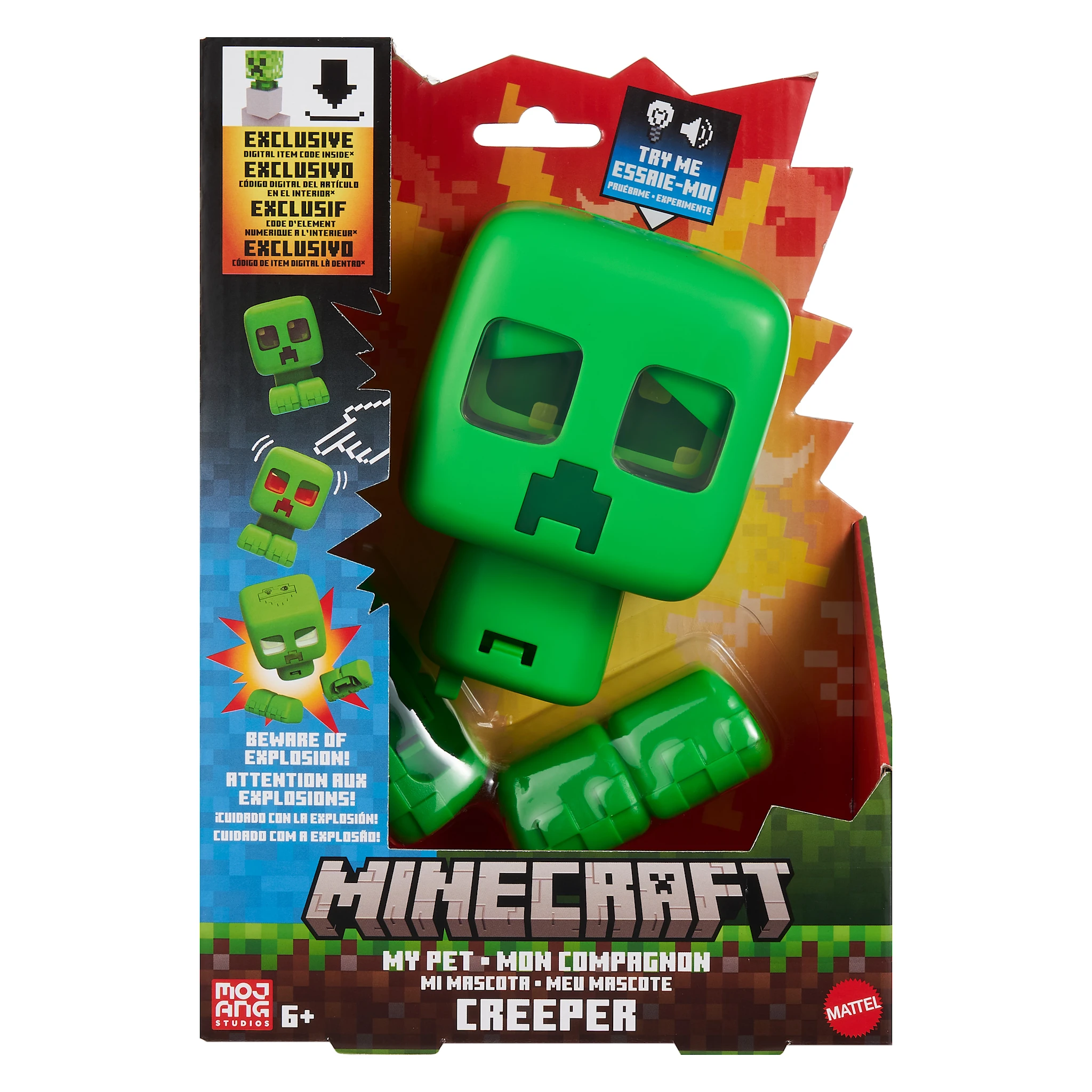 Tuotekuva ille Minecraft Movie My Pet Creeper Äänellä ja Valolla