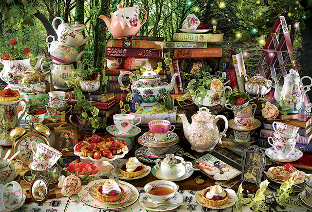 Produktbilde 2 for Puslespill Mad Hatter's Tea Party 2000 brikker, Cobble Hill