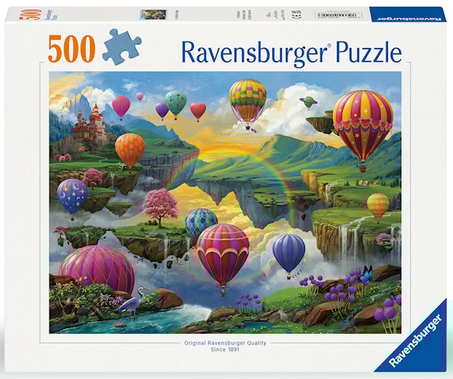 Produktbilde 1 for Air Balloon Valley Puslespill 500 brikker, Ravensburger