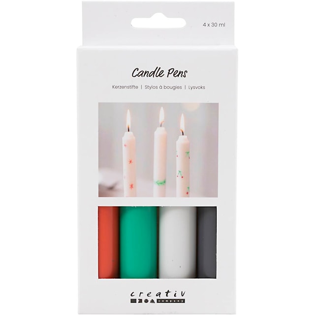 Produktbilde 1 for Lyspenner, svart, grønn, lys grå, rød, 4x30 ml/ 1 pk.