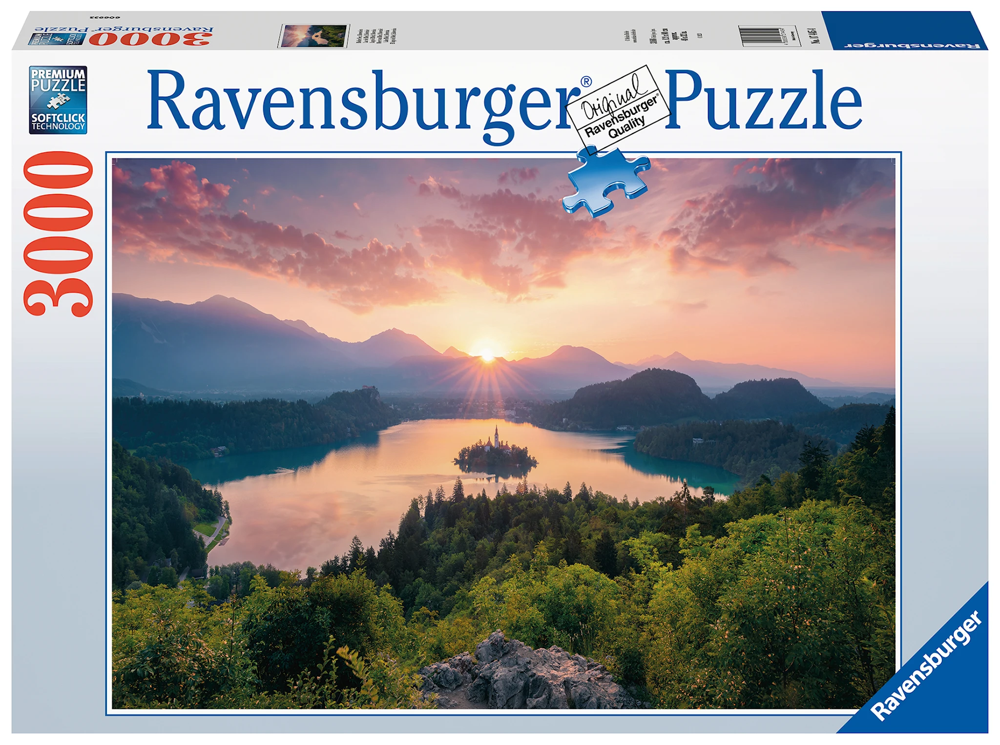 Tuotekuva ille Lake Bled, Slovenia, Palapelit 3000 palaa, Ravensburger