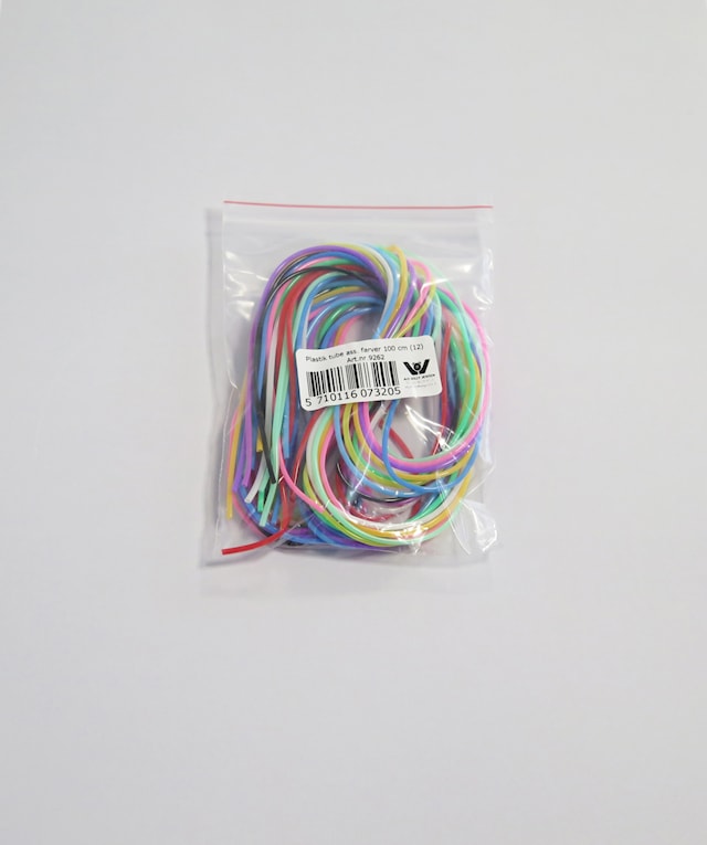 Maskholder, plastslange 2 mm, 12 stk