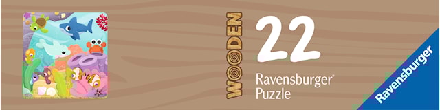 Produktbilde 4 for WOODEN Undervannsdyr 22p Ravensburger