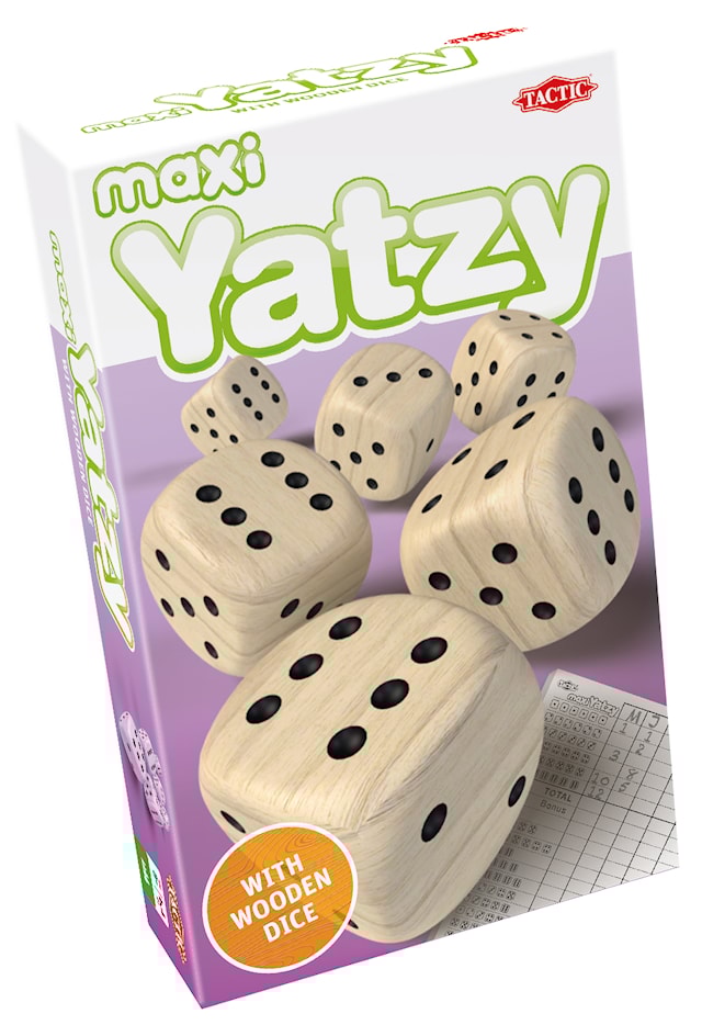 Maxi Yatzy Med Trätärningar (SE/FI/NO/DK/EN)