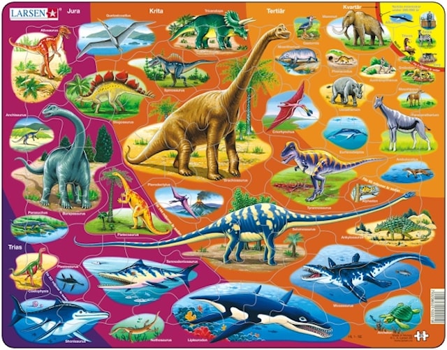Kehys palapeli Dinosaurs Larsen 85 palaa