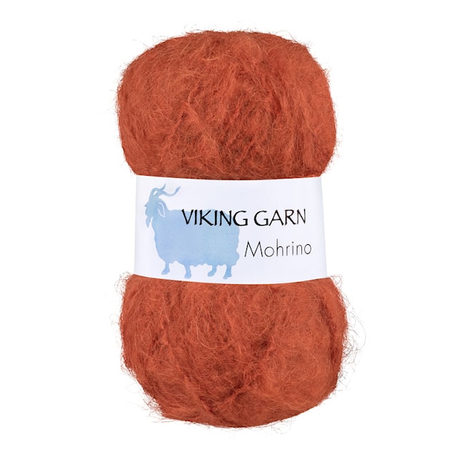 Mohrino Garn 50 g Brent oransje 555 Viking Garn