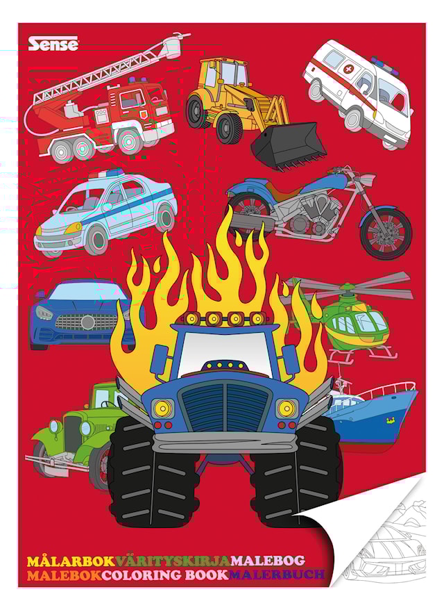 Tuotekuva 1 - Värityskirja Kulkuneuvot FSC Sense