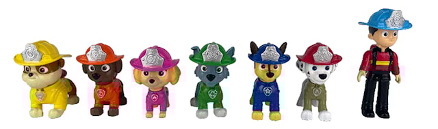 Produktbild 3 för Paw Patrol Fire Rescue Figurer 7-pack