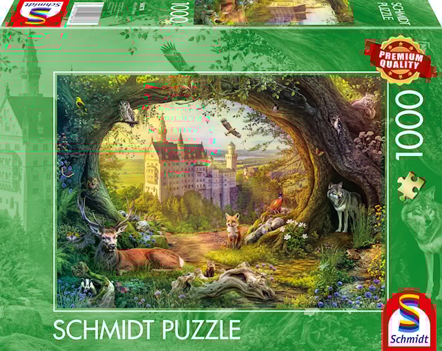 Produktbilde 1 for Fairy Tale Castle And Forest Magic Puslespill 1000 Brikker Schmidt