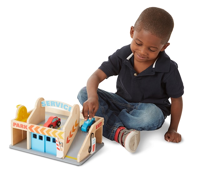 Produktbild 3 för Bilservicestation med biltvätt och garage, Melissa & Doug