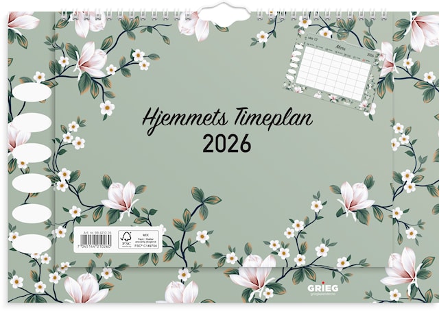 Produktbilde 1 for Hjemmets Timeplan 2026 A4 GRIEG