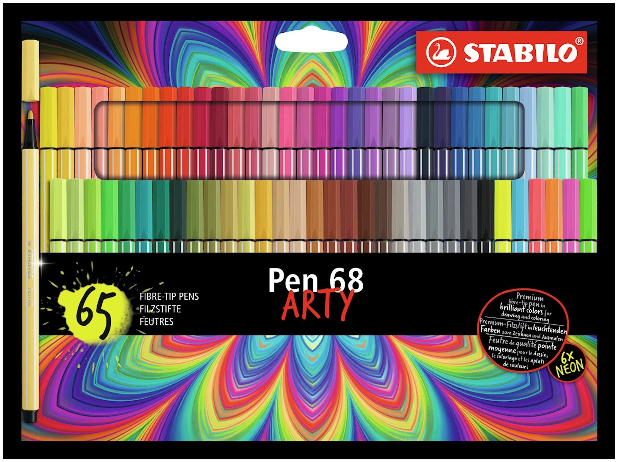Produktbilde for Fiberpenn Pen 68 ARTY 65-pk Stabilo