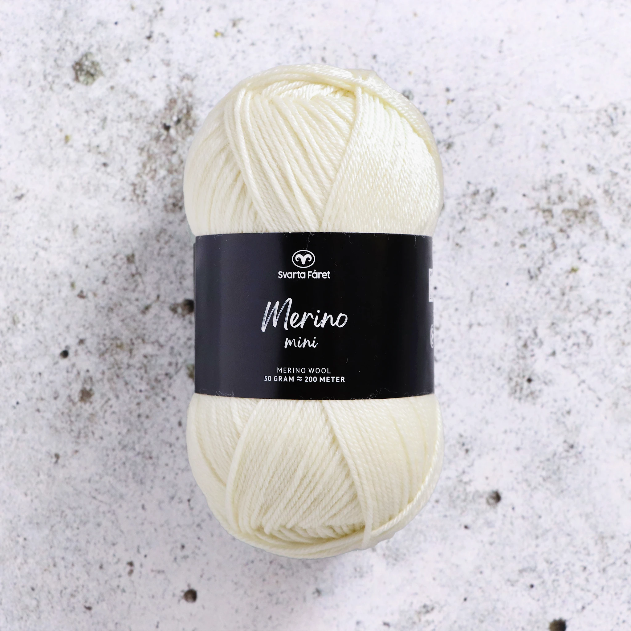 Produktbild för Merino Mini 50g Svarta Fåret
