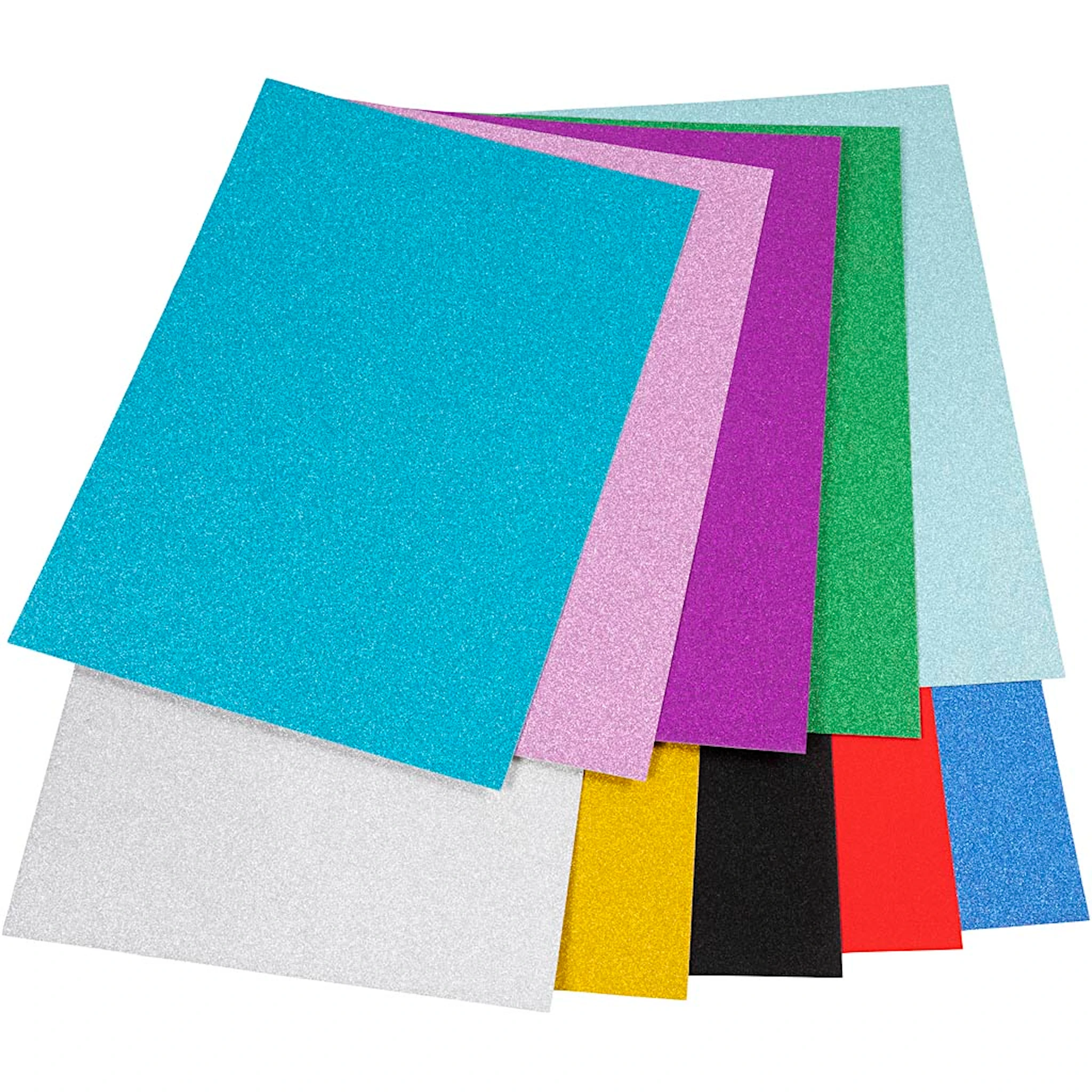 Tuotekuva ille Kimallekartonki, A4, värilajitelma, 250 g, 10 ark/ 1 pkt