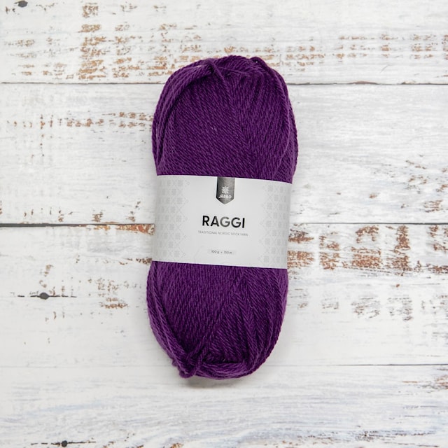Raggi Garn Ullmix 100 g Deep Plum 15179 Järbo