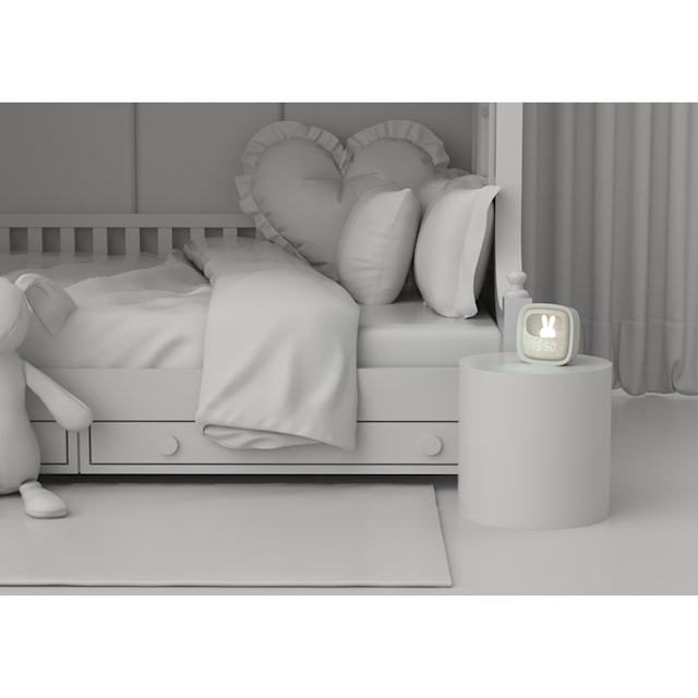 Produktbilde 4 for MOB Vekkerklokke med Nattlampe Billy Grey