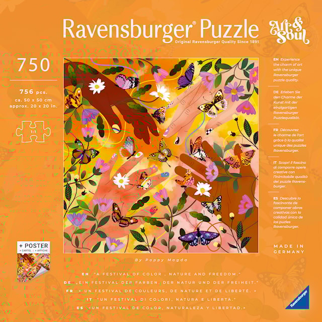 Produktbilde 3 for Art&Soul - Flower Festival Puslespill 750 brikker, Ravensburger