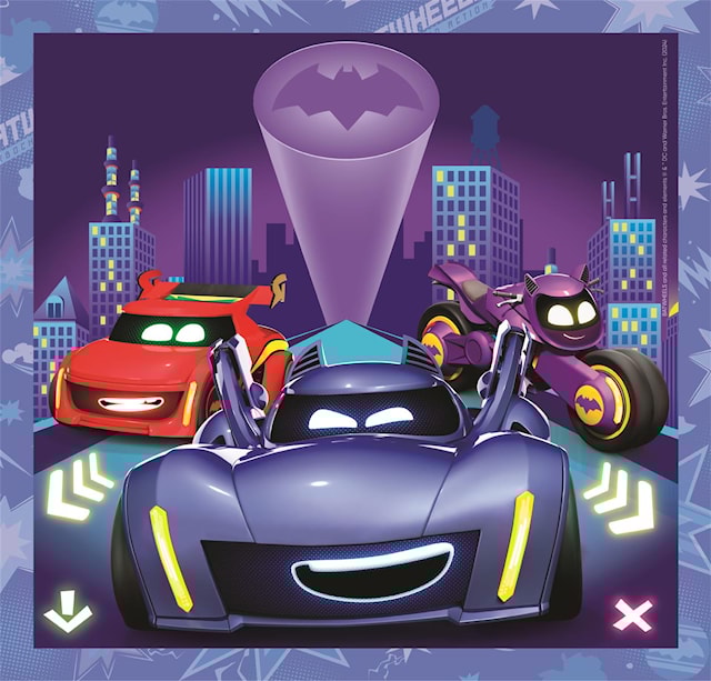 Produktbilde 4 for Puslespill 3x48 brikker Batwheels, Clementoni