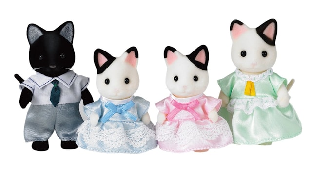 Produktbilde 1 for Svart-vit Kattfamilj, Sylvanian Families