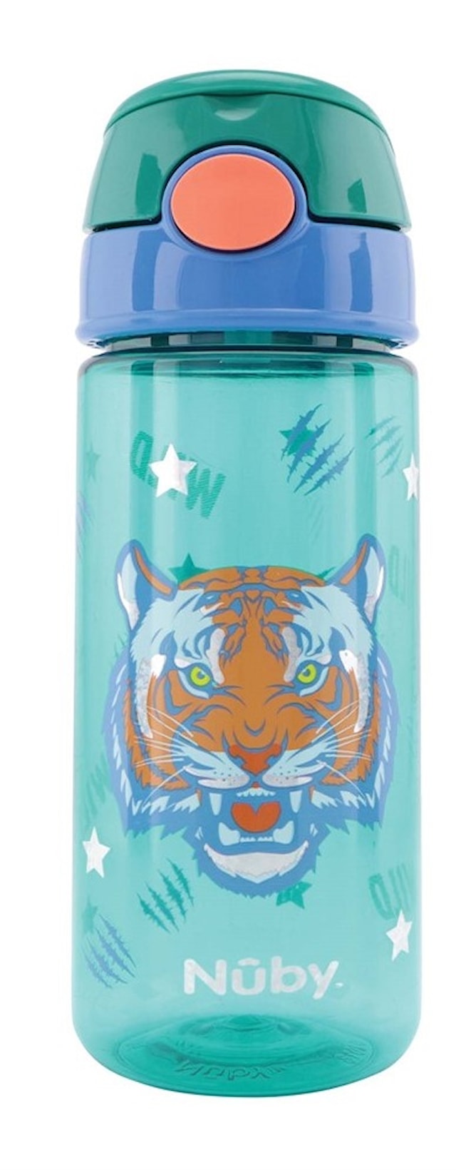 Soft Straw Vattenflaska med Glitter Tiger